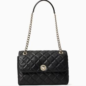 Kate Spade New York Natalia Flap Crossbody Shoulder Bag, Medium - Black